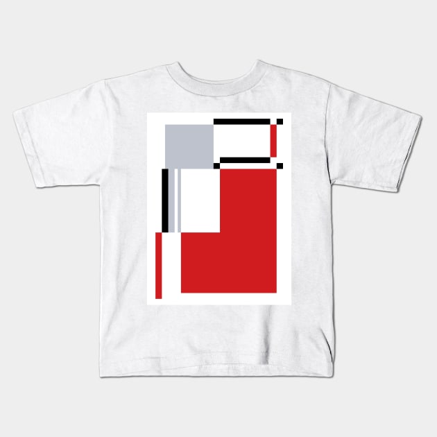 Red Abstract #02 Kids T-Shirt by ArchiTania